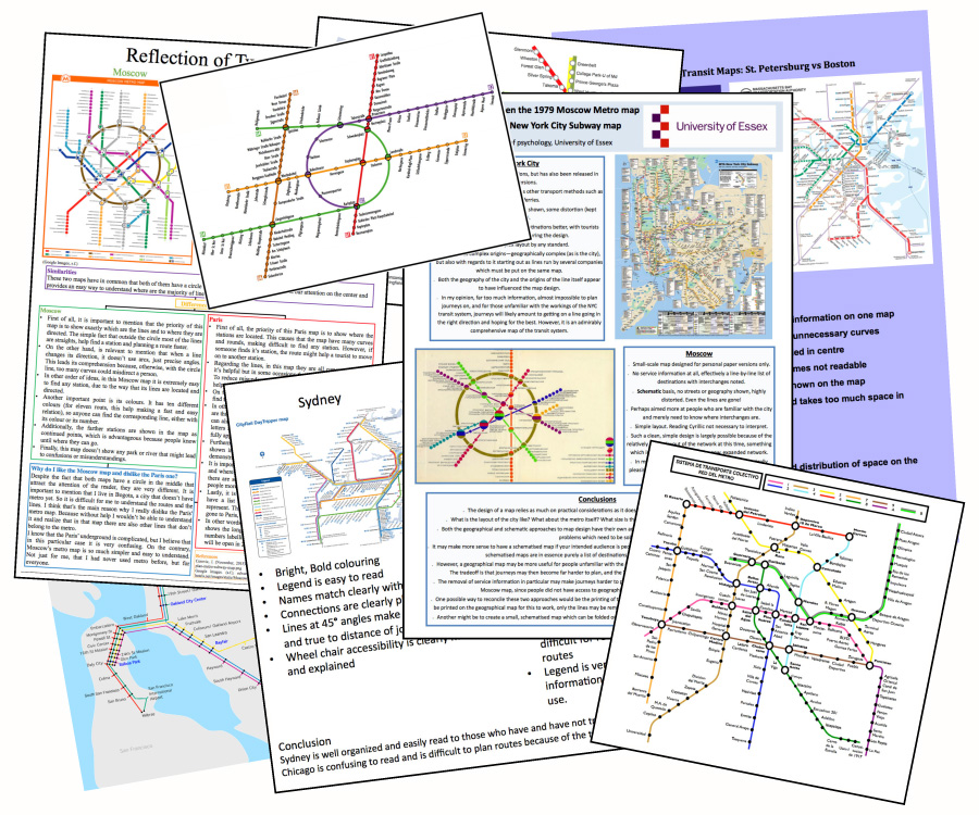 Transit Maps PPF Coursework Montage