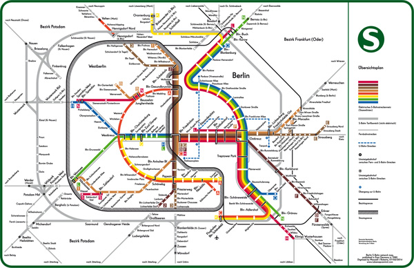 Berlin 1980 S-Bahn map