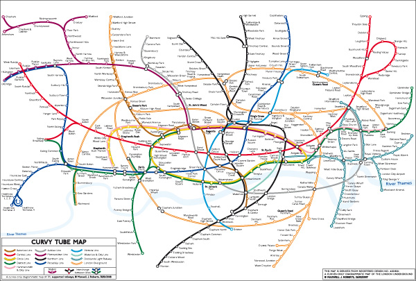 Curvy Tube Map